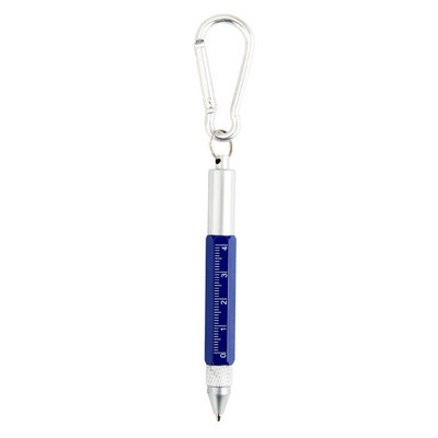 Mini daudzfunkciju lodīšu pildspalva Stylus 6 vienā metāla skrūvgriezis skārienekrāna rīku pildspalva maza mēroga atslēgu piekariņu pildspalvas dāvanu aksesuārs