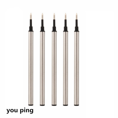 Dimensiune de înaltă calitate, 111 mm, albastru, negru, rezerve de cerneală, stilou roller, 0,5 mm, penit, scris, papetărie de birou