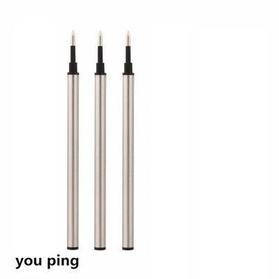 Dimensiune de înaltă calitate, 111 mm, albastru, negru, rezerve de cerneală, stilou roller, 0,5 mm, penit, scris, papetărie de birou