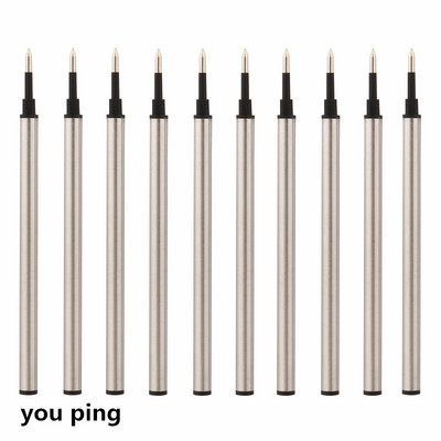 Dimensiune de înaltă calitate, 111 mm, albastru, negru, rezerve de cerneală, stilou roller, 0,5 mm, penit, scris, papetărie de birou