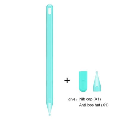 Raznobojna mekana silikonska futrola Zaštitna navlaka protiv pada za Apple Pencil 2. iPad Pro Tablet Touch Pens s 2 rukava s vrhom