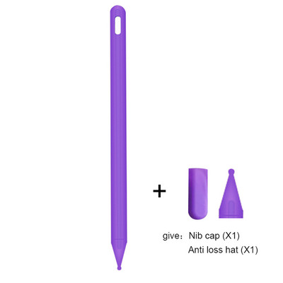 Raznobojna mekana silikonska futrola Zaštitna navlaka protiv pada za Apple Pencil 2. iPad Pro Tablet Touch Pens s 2 rukava s vrhom