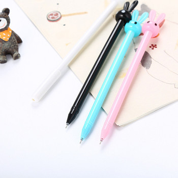 1/2/4 бр. Карикатурни канцеларски материали Little Rabbit Jun Neutral Pen Сладка писалка с подпис на заек с дълги уши Creative Student Water Pen