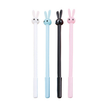 1/2/4Pcs Cartoon Stationery Little Rabbit Jun Neutral Pen Cute Long Ear Rabbit Signature Pen Creative Student Water Pen