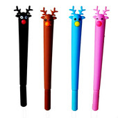 Creative Kawaii, la prețuri accesibile, pixuri cu gel pentru căprioare, pentru învățare, reumplerea stiloului de Crăciun Olk, articole de papetărie pentru școală, scriere de cadou