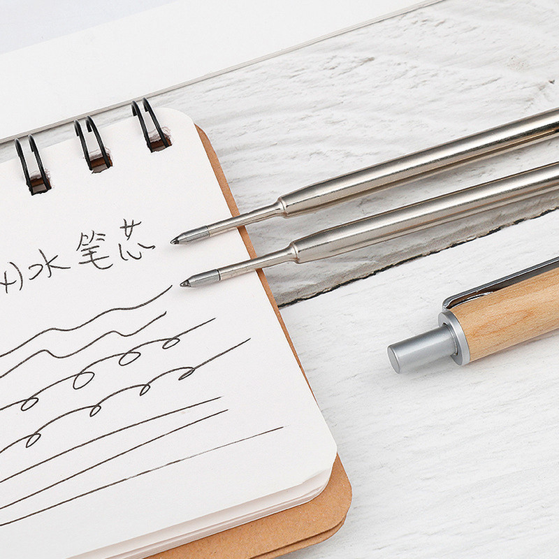 5 bucăți de reîncărcare stilou cu gel G2, cu metal înlocuibil, pentru scris, cu cerneală neagră de 3,9 inci, pentru stilouri Parker, rechizite de papetărie de birou și școală