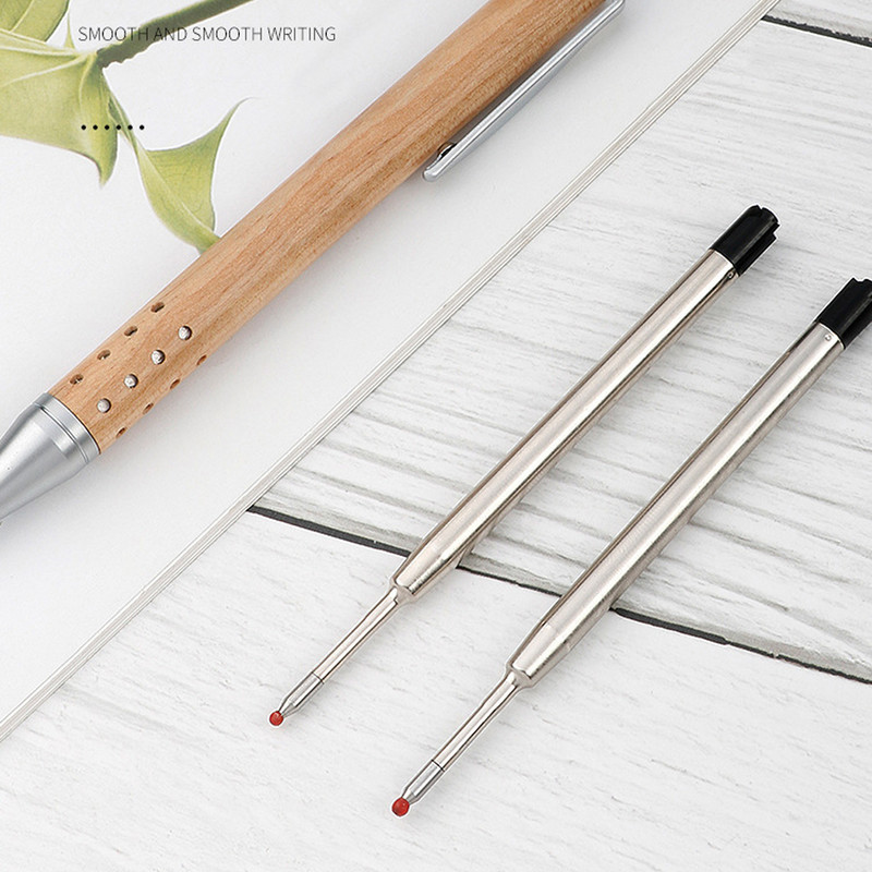 5 bucăți de reîncărcare stilou cu gel G2, cu metal înlocuibil, pentru scris, cu cerneală neagră de 3,9 inci, pentru stilouri Parker, rechizite de papetărie de birou și școală