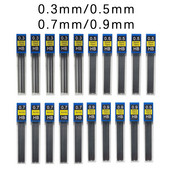 20 ks/sada Náhradné tuhy do mechanických ceruziek 0,3 mm 0,5 mm 0,7 mm 0,9 mm Umelecké kreslenie Automatické ceruzky Vymeniteľné náplne Roztomilé písacie potreby