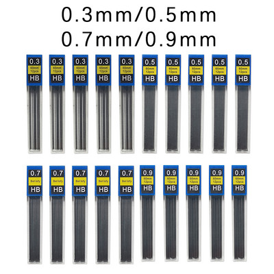20 buc/lot rezerve de plumb creion mecanic 0,3 mm 0,5 mm 0,7 mm 0,9 mm Desen artistic Creion automat rezerve înlocuibile Papetarie drăguță