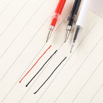 10 бр. Бели цветни пълнители за гел писалка 0,5 mm Черно мастило Kawai Pattern Офис канцеларски материали 13 cm дължина