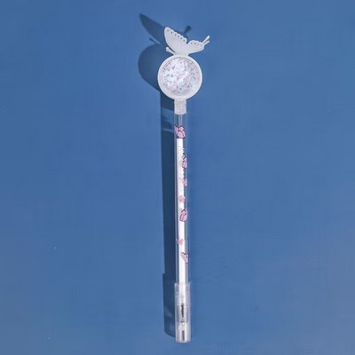 Leptir gel olovka sa šljokicama, crna tinta, 0,5 mm, simpatična olovka s potpisom protiv komaraca, studentska uredska pisma