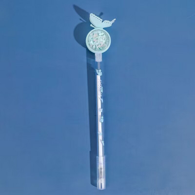 Leptir gel olovka sa šljokicama, crna tinta, 0,5 mm, simpatična olovka s potpisom protiv komaraca, studentska uredska pisma