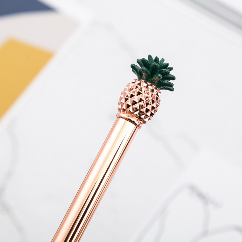 Lytwtwova slatka metalna kemijska olovka s ananasom od 3 komada Zanimljiva kemijska olovka Školski pribor Školski uredski pribor