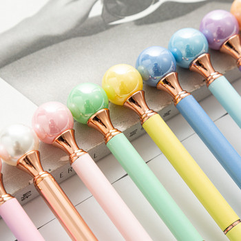 5 τεμάχια Lytwtw\'s Candy Color INS Περιστρεφόμενο μαργαριτάρι μεταλλικό στυλό σχολικά είδη γραφείου Χαρτικά δώρο