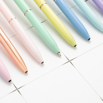 5 τεμάχια Lytwtw\'s Candy Color INS Περιστρεφόμενο μαργαριτάρι μεταλλικό στυλό σχολικά είδη γραφείου Χαρτικά δώρο