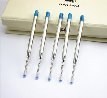 10 бр. Универсален стандартен стил с черно и синьо мастило 0,7 мм пълнители за химикалки със среден върх