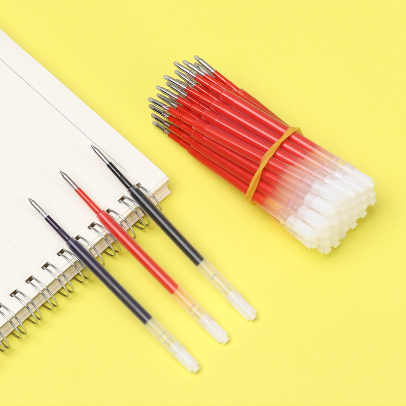 5 tk/partii must sinine tindiga geelpliiatsi täitmine Asendus metallipressi jaoks Pöörlev neutraalne täitmine 0,5 mm koolitarbeid