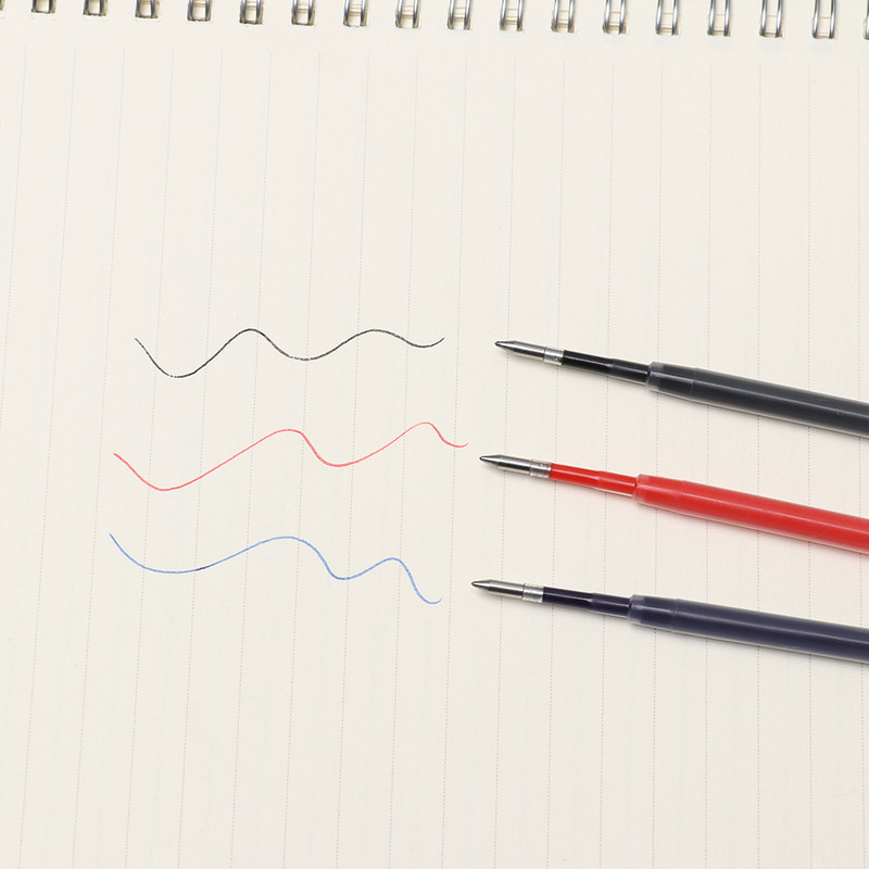 5 tk/partii must sinine tindiga geelpliiatsi täitmine Asendus metallipressi jaoks Pöörlev neutraalne täitmine 0,5 mm koolitarbeid