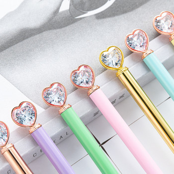 5 Piece Lytwtw\'s Love Diamonds Ballpoint Wedding Metal Pen School Supplies Γραφείο Χαρτικά Δώρο
