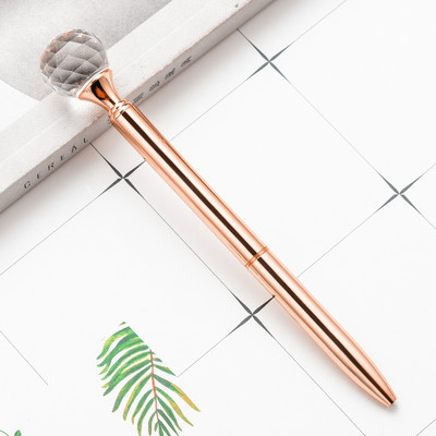 2 τεμάχια Lytwtw's Roller Ballpoint Στυλό Σχολική Προμήθειες Γραφείου Γραφική Γραφική Γραφική Γραφική Ύλη Κρυστάλλινο Διαμάντι Μεταλλικό Ροζ Χρυσό Πολυτελές Spinning