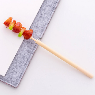 3-dijelni Lytwtw's Cute Grilled Kebab Uredski pribor Kreativna kemijska olovka Uredski školski pribor Novost Funny Lovely