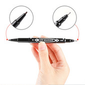 CD/DVD Trajni flomasteri s dvostrukim vrhom Crni flomasteri Trajna olovka s bojom Uljne vodootporne crne olovke