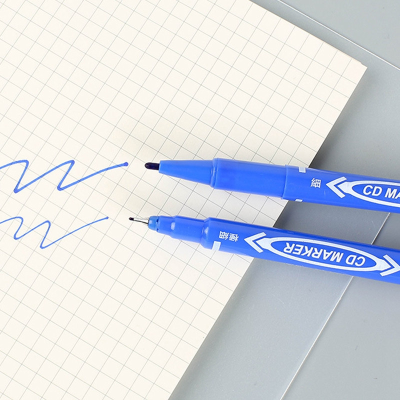 CD/DVD Trajni flomasteri s dvostrukim vrhom Crni flomasteri Trajna olovka s bojom Uljne vodootporne crne olovke