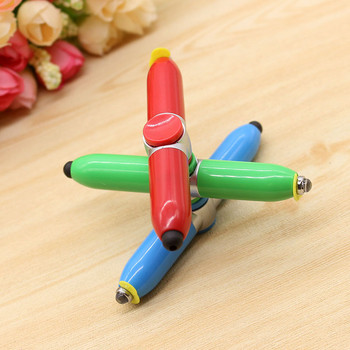 Γυροσκοπικό στυλό φλας, στυλό αφής LED Light ballpoint στυλό, αστείο περιστρεφόμενο στυλό παιχνιδιών, Παιδικά στυλό που γράφουν παιχνίδια