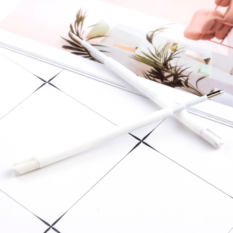 1.0mm 20 buc/set Presă stilou cu gel de metal pentru reîncărcarea glonțurilor Tije pentru semnătură de birou Cerneală neagră Albastru Rechizite de scris pentru papetărie pentru școală