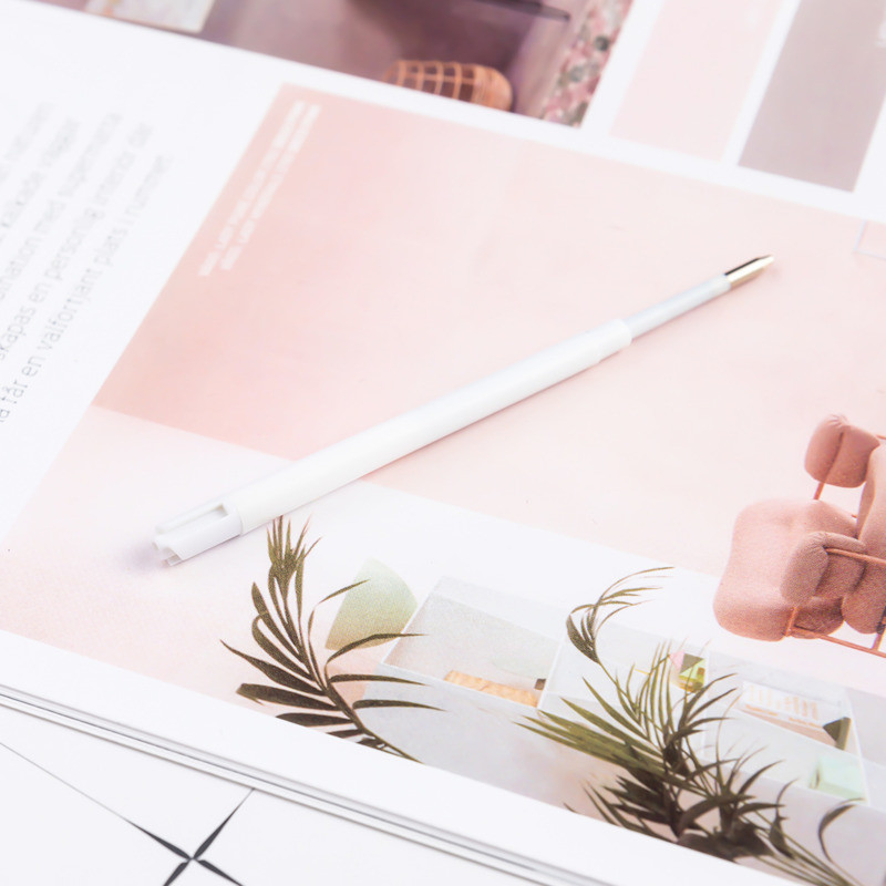 1.0mm 20 buc/set Presă stilou cu gel de metal pentru reîncărcarea glonțurilor Tije pentru semnătură de birou Cerneală neagră Albastru Rechizite de scris pentru papetărie pentru școală