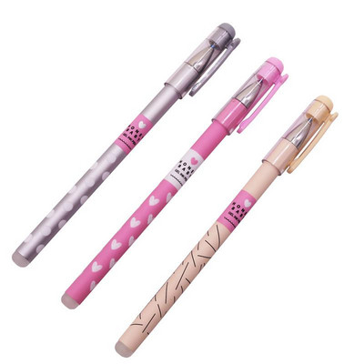 Articole de papetărie pentru studenți Comerț cu ridicata 3 bucăți rezerve de stilouri cu gel ștergebile Este albastru Cerneală albastră Scriere magică Stilo neutru Aspect frumos