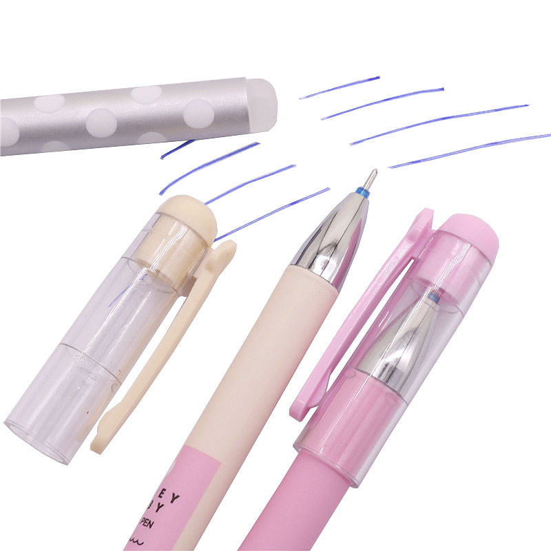 Articole de papetărie pentru studenți Comerț cu ridicata 3 bucăți rezerve de stilouri cu gel ștergebile Este albastru Cerneală albastră Scriere magică Stilo neutru Aspect frumos