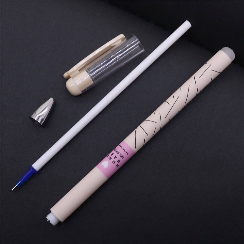 Articole de papetărie pentru studenți Comerț cu ridicata 3 bucăți rezerve de stilouri cu gel ștergebile Este albastru Cerneală albastră Scriere magică Stilo neutru Aspect frumos