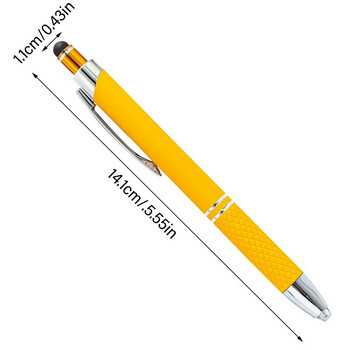 Πολυλειτουργικό μεταλλικό στυλό 3 σε 1 με τεχνικό χάρακα μέτρησης φωτός LED Οθόνη αφής Stylus Spirit επίπεδο