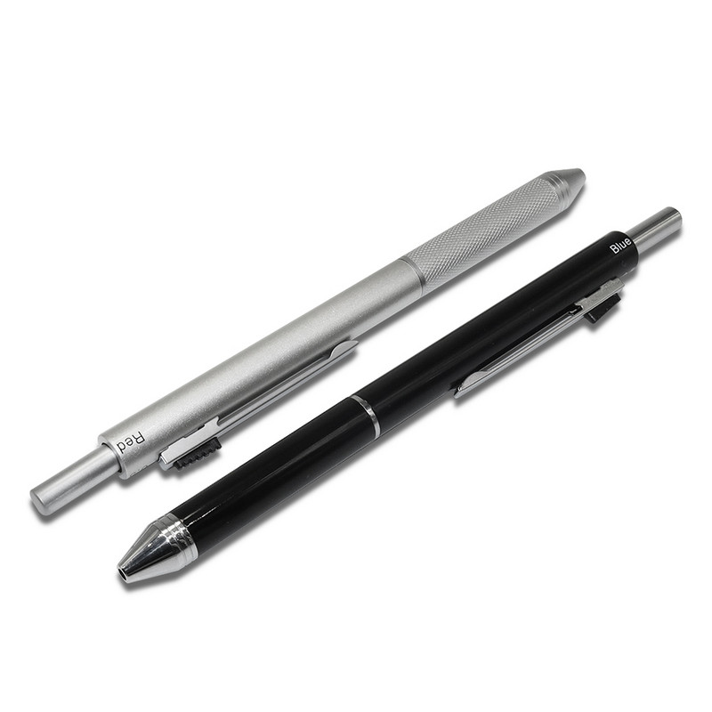 4 u 1 višenamjenska metalna olovka 0,5 mm kemijska olovka s niskim težištem, preša, automatska olovka, školski uredski dar