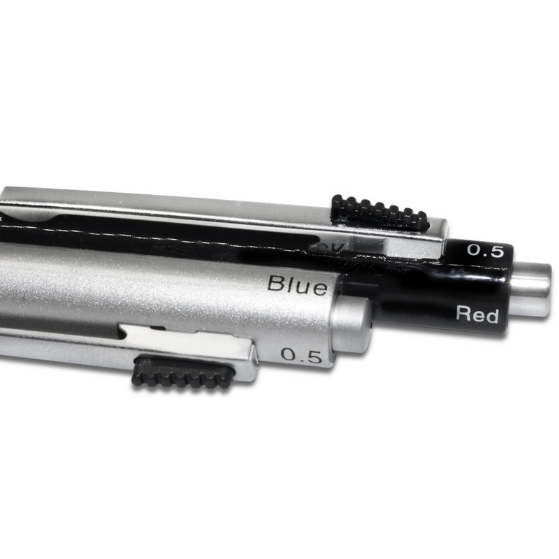 4 u 1 višenamjenska metalna olovka 0,5 mm kemijska olovka s niskim težištem, preša, automatska olovka, školski uredski dar