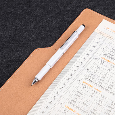 Stilo multifuncțional, șurubelniță riglă, instrument pentru nivel cu spirit, stylus, papetărie școlară, rechizite de birou, pix cu bilă de 0,7 mm