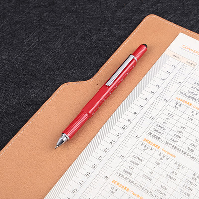 Stilo multifuncțional, șurubelniță riglă, instrument pentru nivel cu spirit, stylus, papetărie școlară, rechizite de birou, pix cu bilă de 0,7 mm