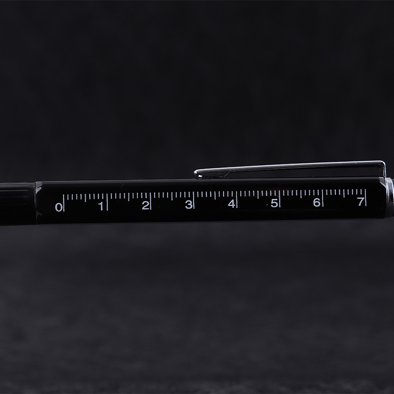 Stilo multifuncțional, șurubelniță riglă, instrument pentru nivel cu spirit, stylus, papetărie școlară, rechizite de birou, pix cu bilă de 0,7 mm