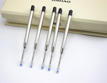 10PCS Blue Metal Pen Refills Pen Ballpoint Pen Refills Fine Point Medium Standard για υψηλής ποιότητας στυλό στυλό μελάνης