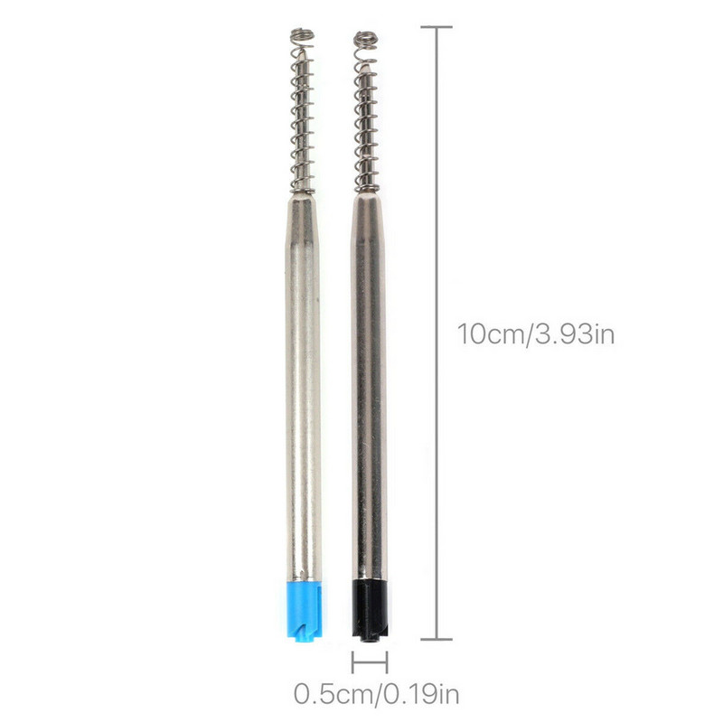10 bucăți de cerneală Pen Point Refill Cilindră 1 mm Mediu G2 Rezerve cu arc