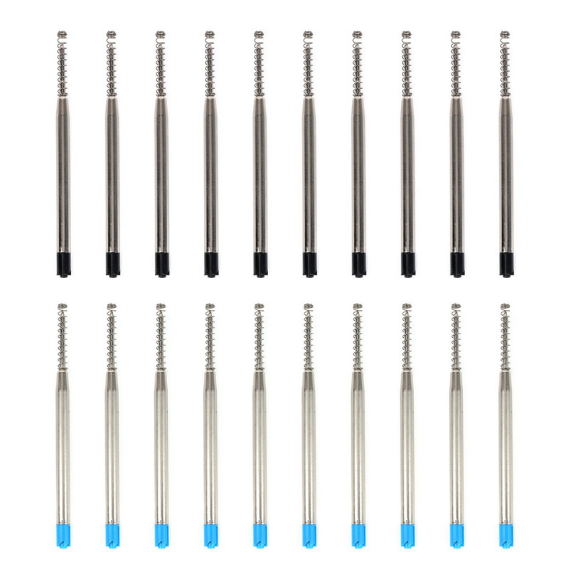 10 bucăți de cerneală Pen Point Refill Cilindră 1 mm Mediu G2 Rezerve cu arc