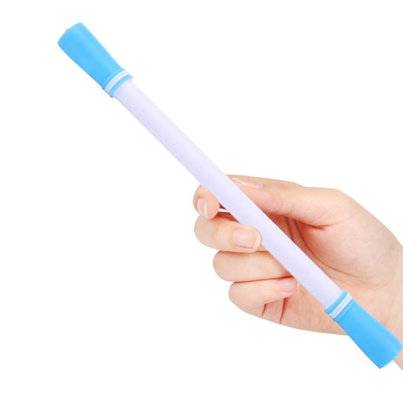 Olovka koja se vrti prstom, dekompresijska olovka s dvostrukim vrhom, mogućnost pisanja, izvrsna izvedba ravnoteže za učenike, djecu, poklon za odrasle