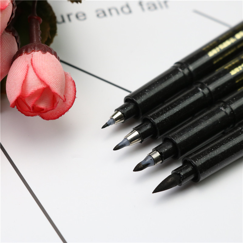 Pen perie de mare capacitate Cu cerneală umplută Marcatori pentru pix pentru caligrafie Scriere artistică Rechizite școlare de birou Papetarie Studen