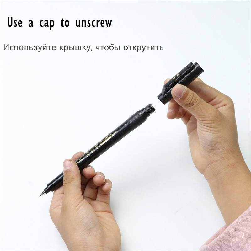 Pen perie de mare capacitate Cu cerneală umplută Marcatori pentru pix pentru caligrafie Scriere artistică Rechizite școlare de birou Papetarie Studen