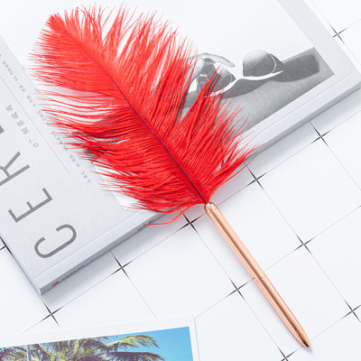 4 Piece Lytwtw`s Stationery School Supplies Creative Feather στυλό Business Metal στυλό γραφείου