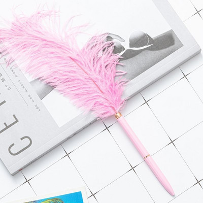 4 Piece Lytwtw`s Stationery School Supplies Creative Feather στυλό Business Metal στυλό γραφείου