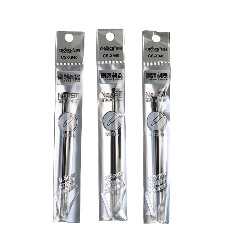 Novi proces ST dopuna 0,5 mm Black Press Gel Pen Punjenje Visokokvalitetno ugljično punjenje vrha ST olovke