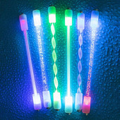 Stilo rotativ rotativ cu LED-uri, stilou rotativ cu degete rulante, acoperire anti-alunecare, stilou rotativ pentru divertismentul studenților