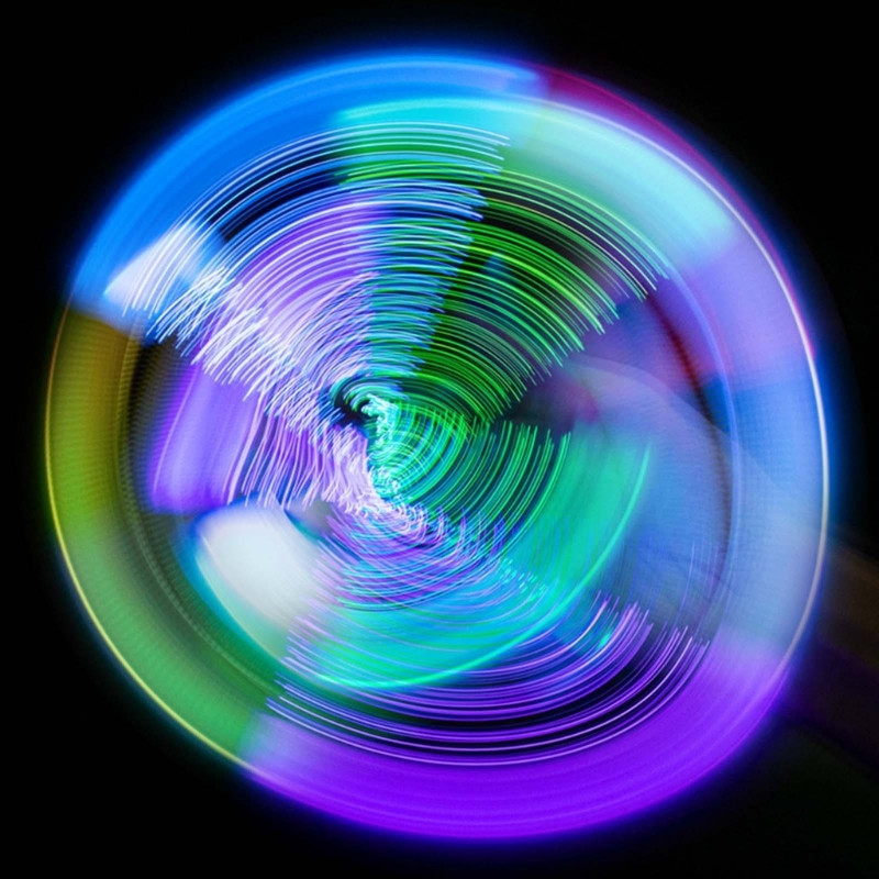 Stilo rotativ rotativ cu LED-uri, stilou rotativ cu degete rulante, acoperire anti-alunecare, stilou rotativ pentru divertismentul studenților